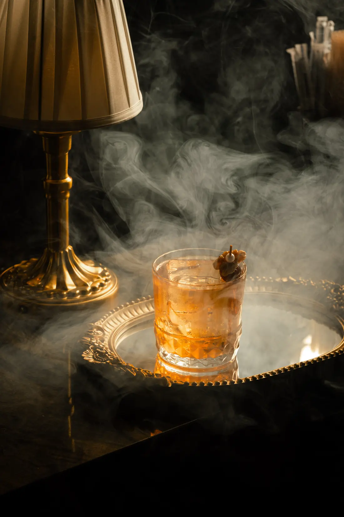 Smoked cocktail at the Leonardo bar