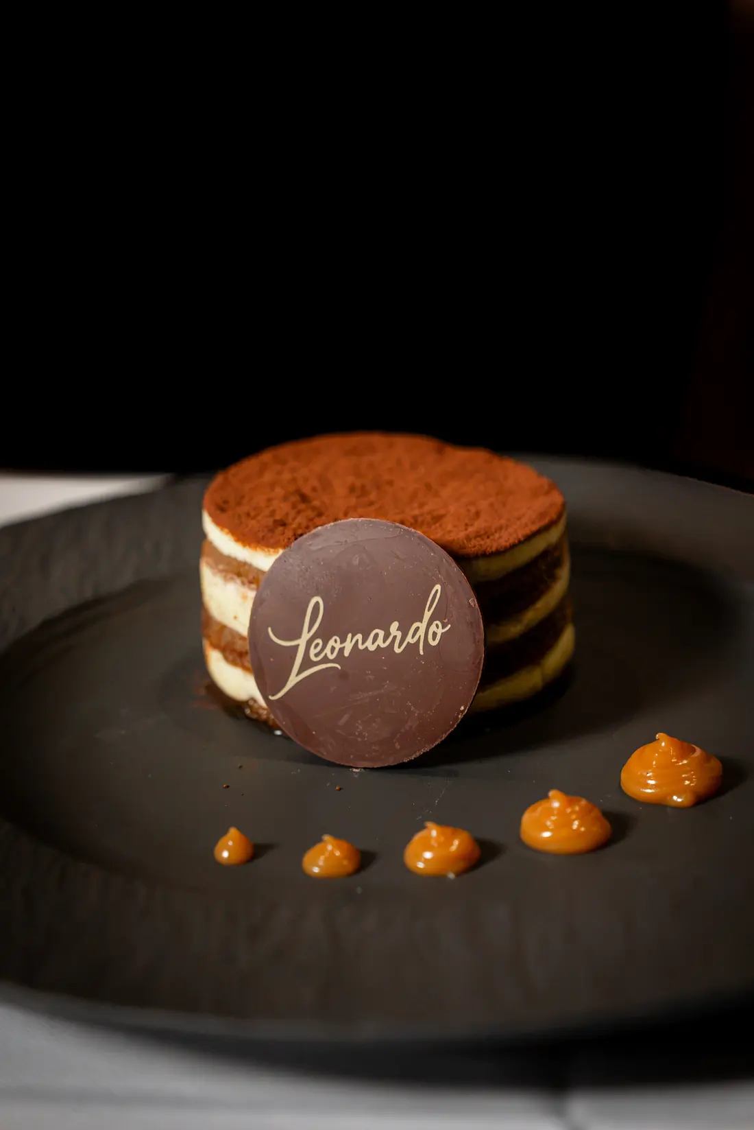 Tiramisu with the Leonardo seal